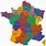 Map Regions De France