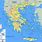 Map of Greek Islands English