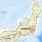 Map of Honshu Island Japan