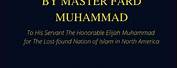Master Fard Muhammad Supreme Wisdom
