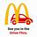 McDonald's Drive Thru Sign Logo