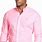 Men's Pink Shirts Long Sleeve