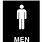 Men Restroom Sign PNG
