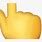Middle Finger Emoji White