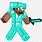 Minecraft Steve with Diamond Sword