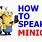 Minions Speaking