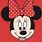 Minnie Mouse Face Red