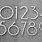 Modern House Number Font