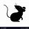 Mouse Silhouette SVG