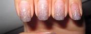 Nails Art French Glitter