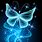 Neon Butterfly Desktop Wallpaper