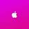 Neon Pink Apple Logo