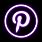 Neon Pinterest Logo