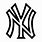 New York Yankees Logo Black