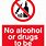 No Alcohol Drugs Sign