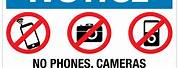 No Camera Cell Phones