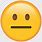 No Emotion Face Emoji