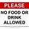 No Food or Drink Signs Printable