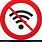 No WiFi Sign