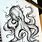 Octopus Pen Art