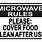 Office Microwave Clean Sign