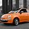 Orange Fiat 500