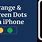 Orange Green Dot iPhone