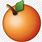 Orange iPhone Emoji