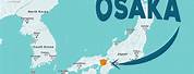 Osaka in World Political Map