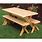 Outdoor Wooden Picnic Tables