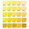 PMS Color Chart Yellow