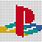 PS Logo Pixel Art