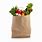 Paper Grocery Bag with Fruits and Vegetables