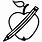 Pencil Apple SVG