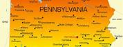 Pennsylvania Map with Cities
