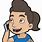 Person On Telephone Clip Art