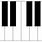 Piano Keys Template