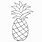 Pineapple Outline PNG
