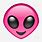 Pink Alien Emoji