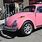 Pink Beetle Car