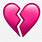 Pink Broken Heart Emoji