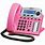 Pink Desk Phone