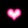 Pink Heart Black Background