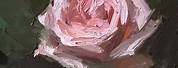 Pink Rose Oil Painting