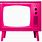 Pink TV PNG
