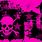 Pink and Black Skull Wallpaper