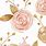 Pink and Gold Floral