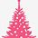 Pink and Green Christmas Tree Clip Art