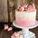 Pink and White Ombre Cake