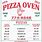 Pizza Oven Menu with Prices